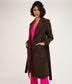 EVIE Women's Vegan Wool Coat | Color: Brown - variant::espresso