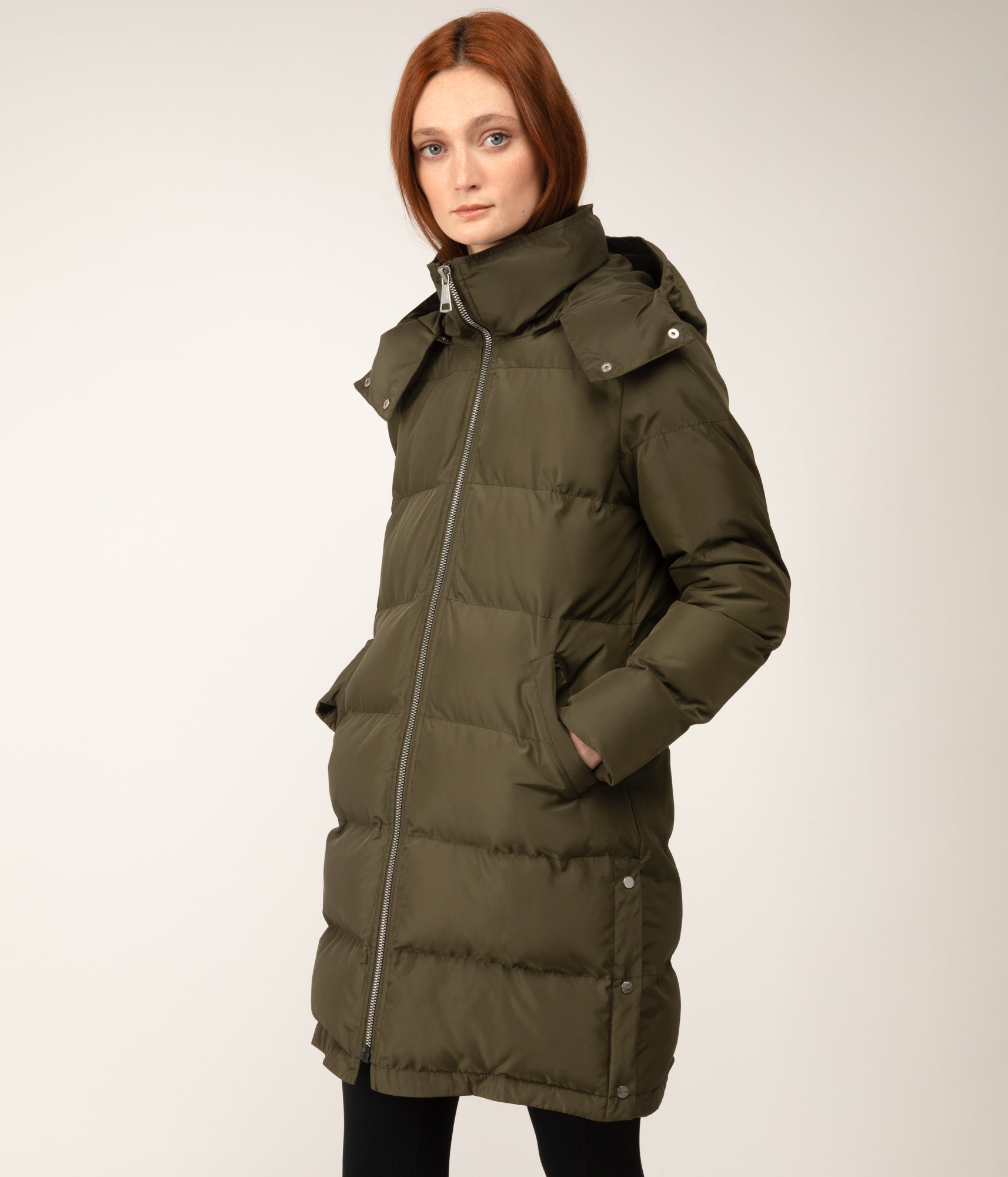 GIADA Puffer Jacket | Color: Green - variant::olive