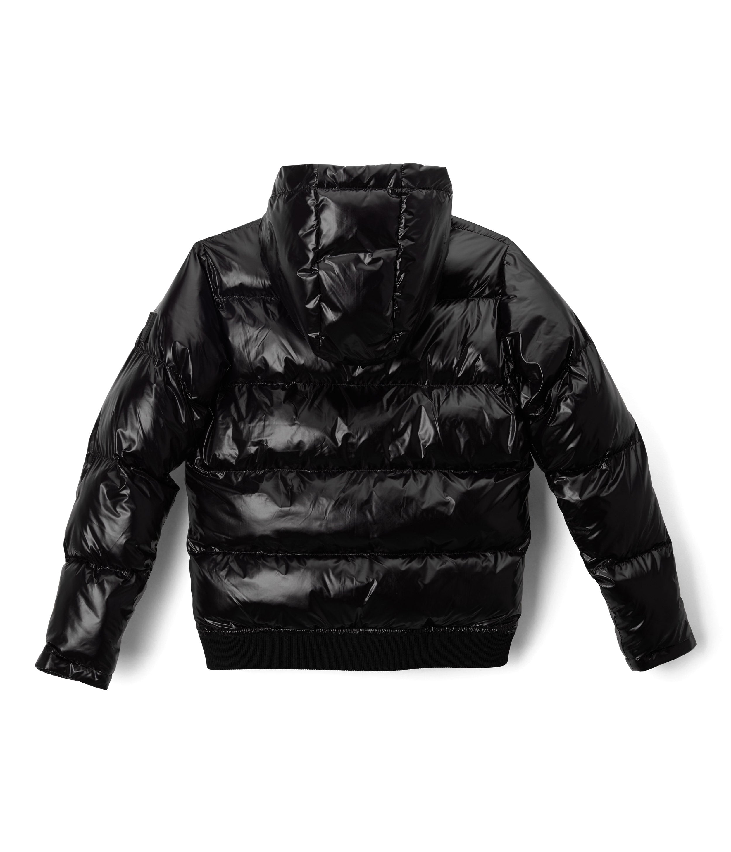 Black fashion puffer jacket waterproof