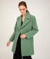 ODILIA Women's Vegan Coat | Color: Green - variant::herb