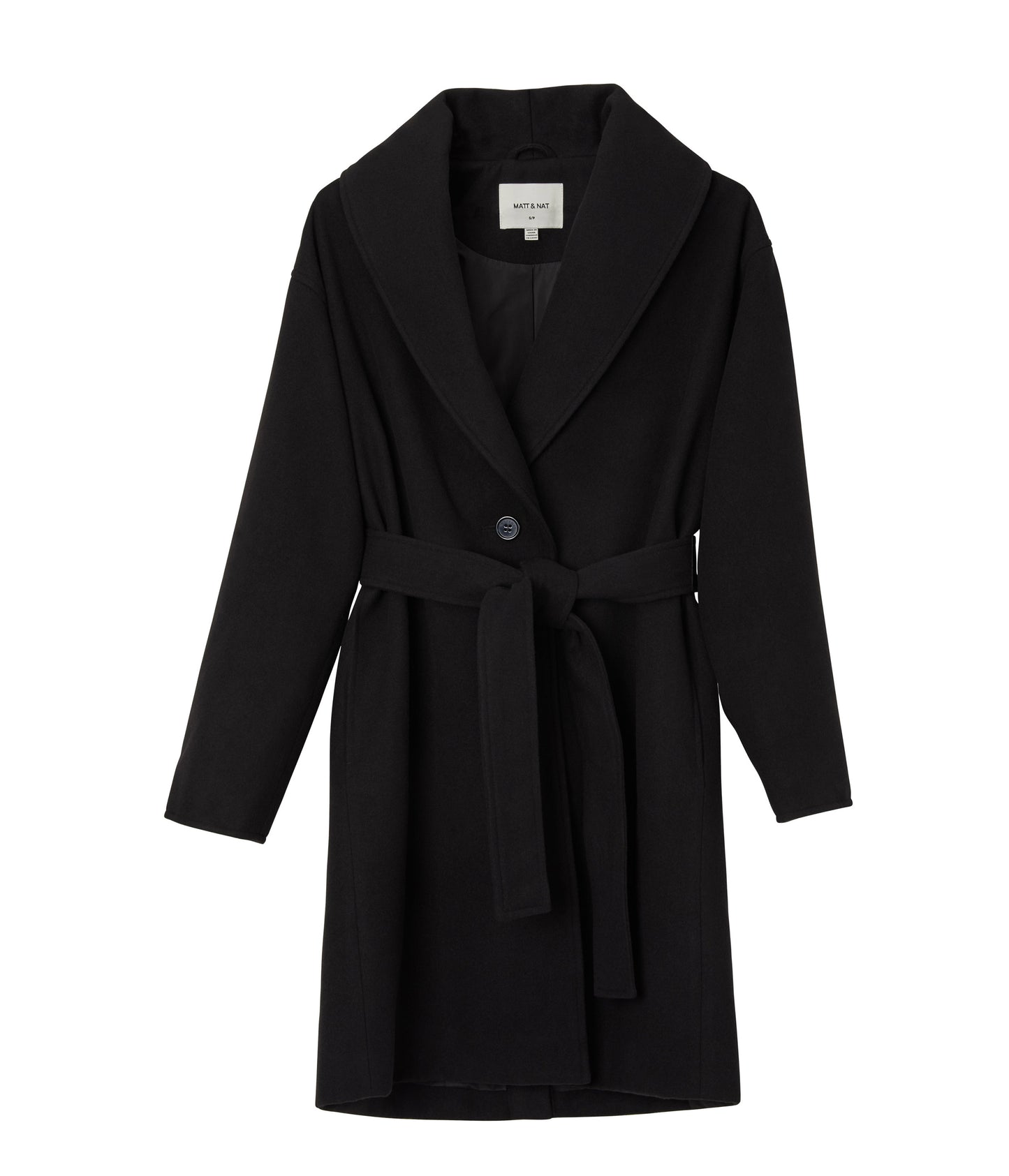 SOHEE Women's Vegan Coat | Color: Black - variant::black