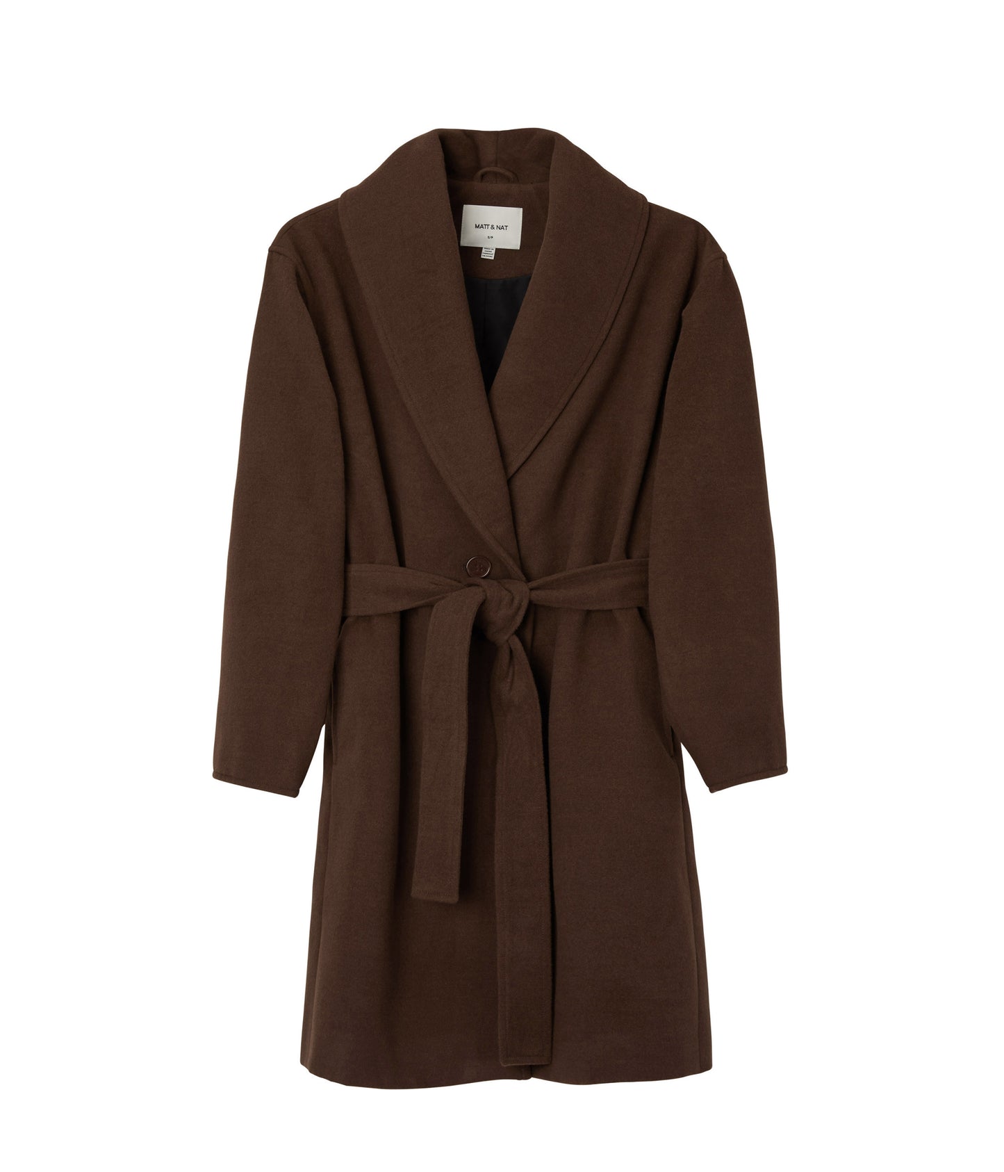 SOHEE Women's Vegan Coat | Color: Brown - variant::espresso