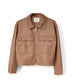 CALI Women's Vegan Jacket | Color: Beige - variant::cafe