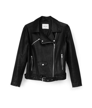 極美品◆RANDEBOO Vegan leather jacket◇ブラック FW23-Outerwear-draden-black-