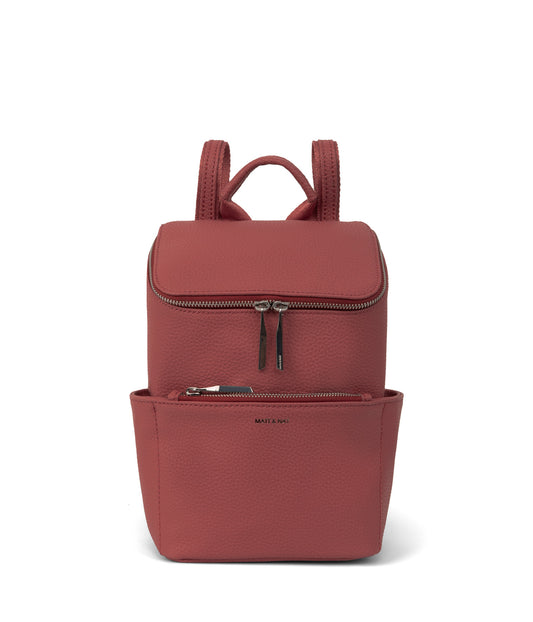BRAVESM Small Vegan Backpack - Purity | Color: Red - variant::lychee