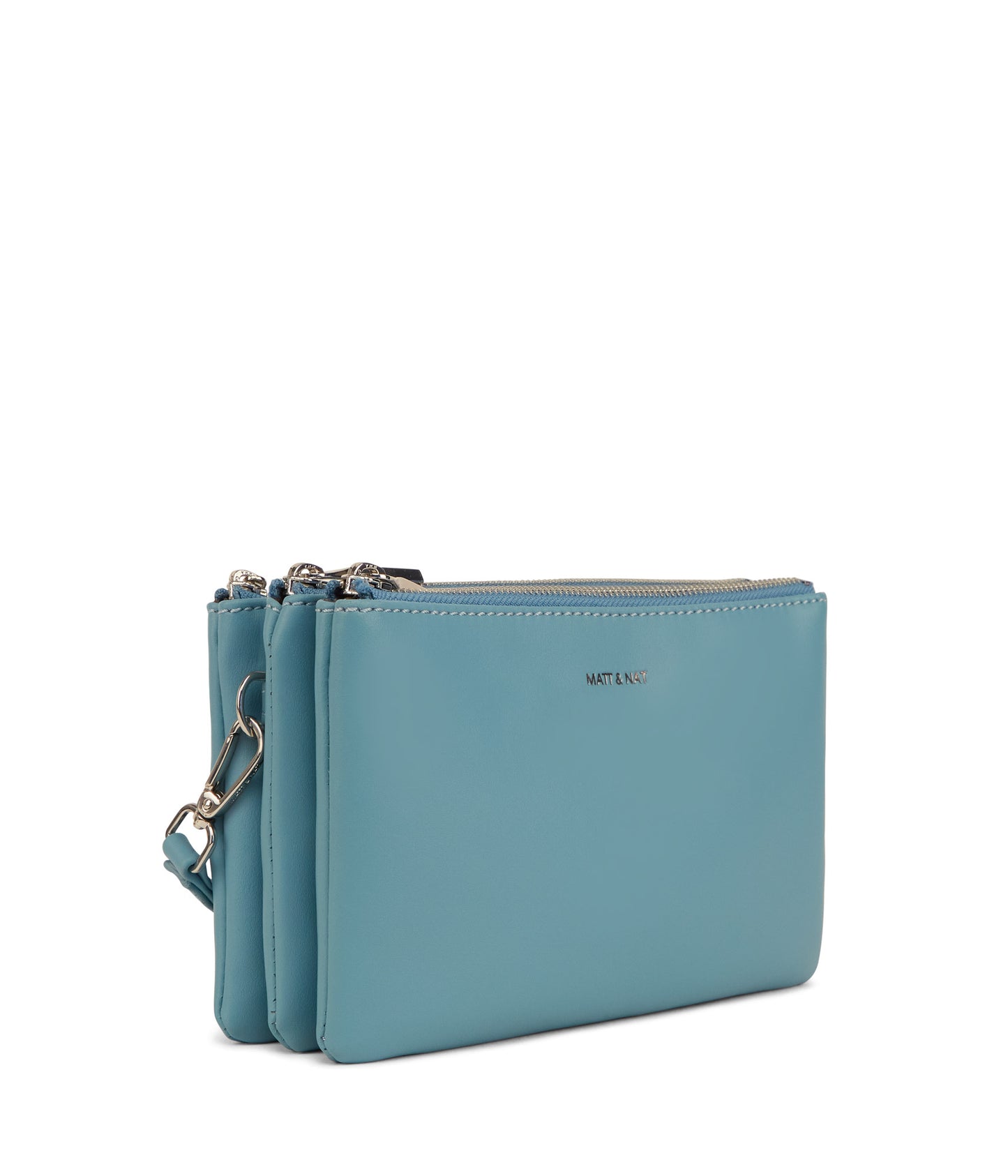 TRIPLET Vegan Crossbody Bag - Sol | Color: Blue - variant::canal