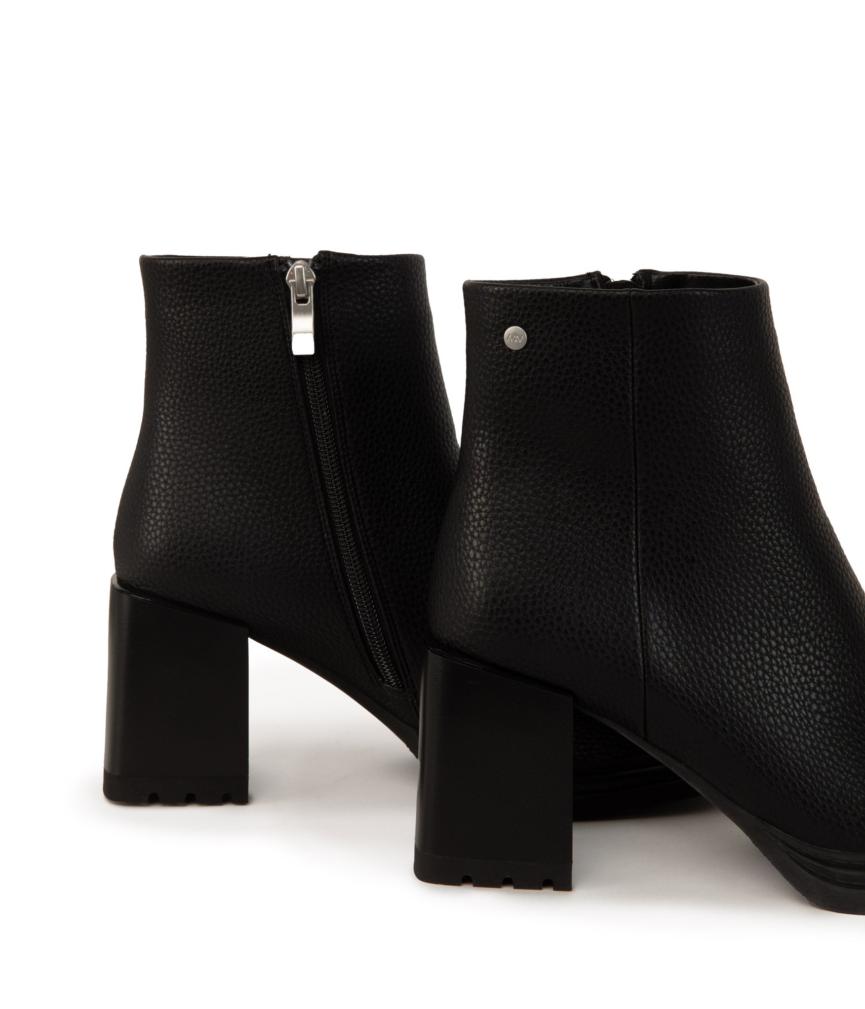 SIVAN Women's Vegan High Heel Boots | Color: Black - variant::black