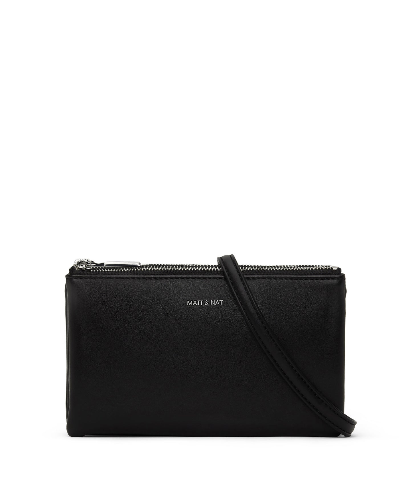 TRIPLET Vegan Crossbody Bag - Sol | Color: Black - variant::black