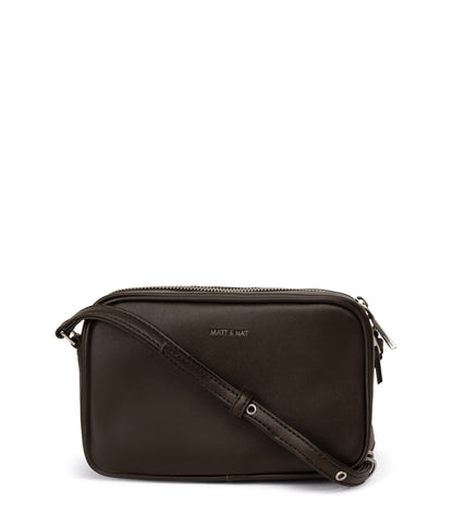 CAS Vegan Crossbody Bag - Sol | Color: Brown - variant::espresso