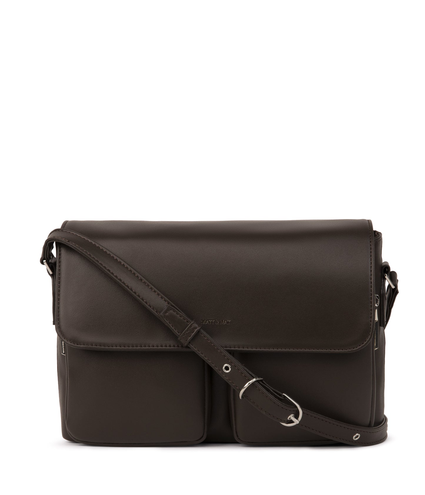 PEPI Vegan Crossbody Bag - Sol | Color: Brown - variant::espresso