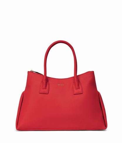 STAGE Vegan Satchel - Sol | Color: Red - variant::sorbet