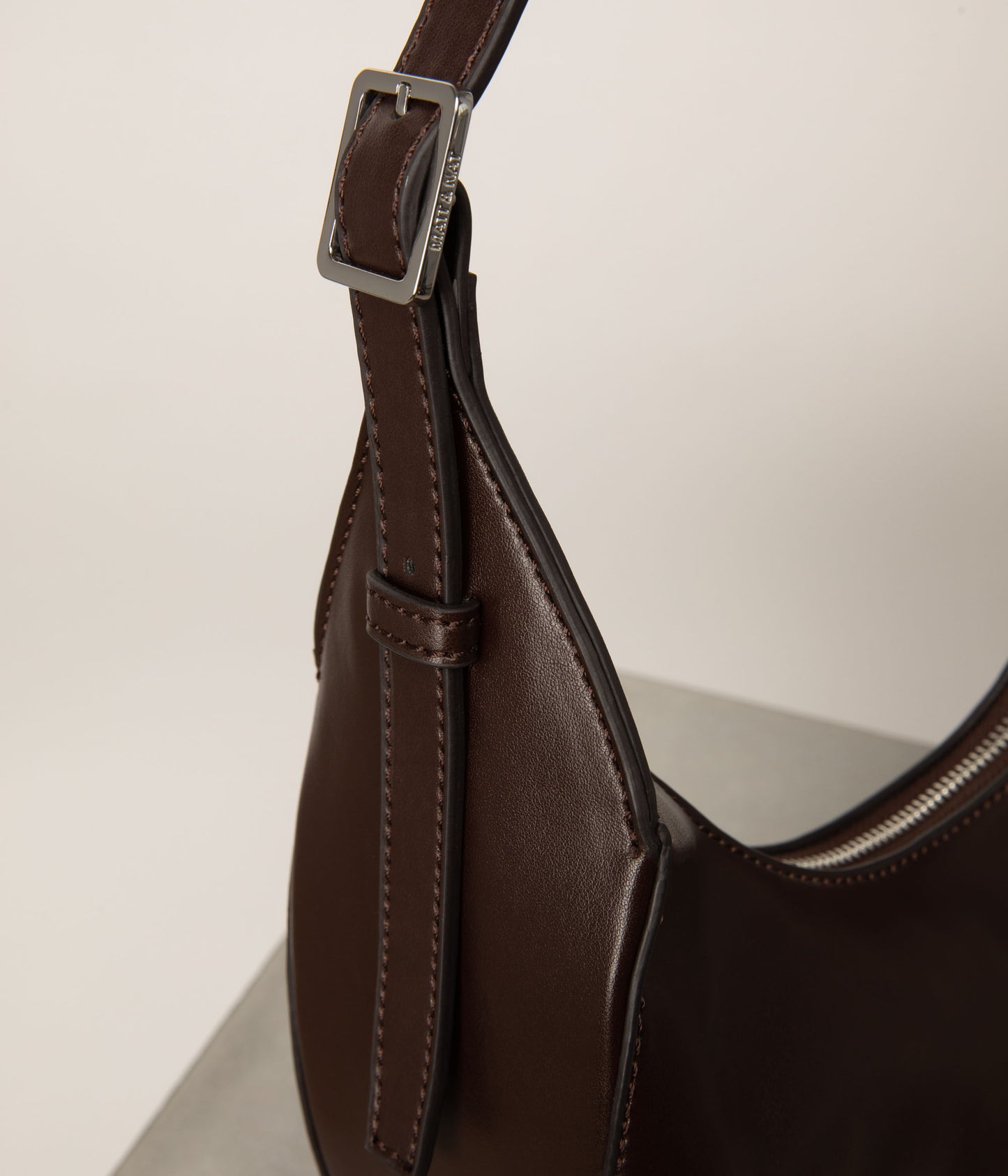 GIULIA Vegan Shoulder Bag - APPLESKIN™ | Color: Brown - variant::cord