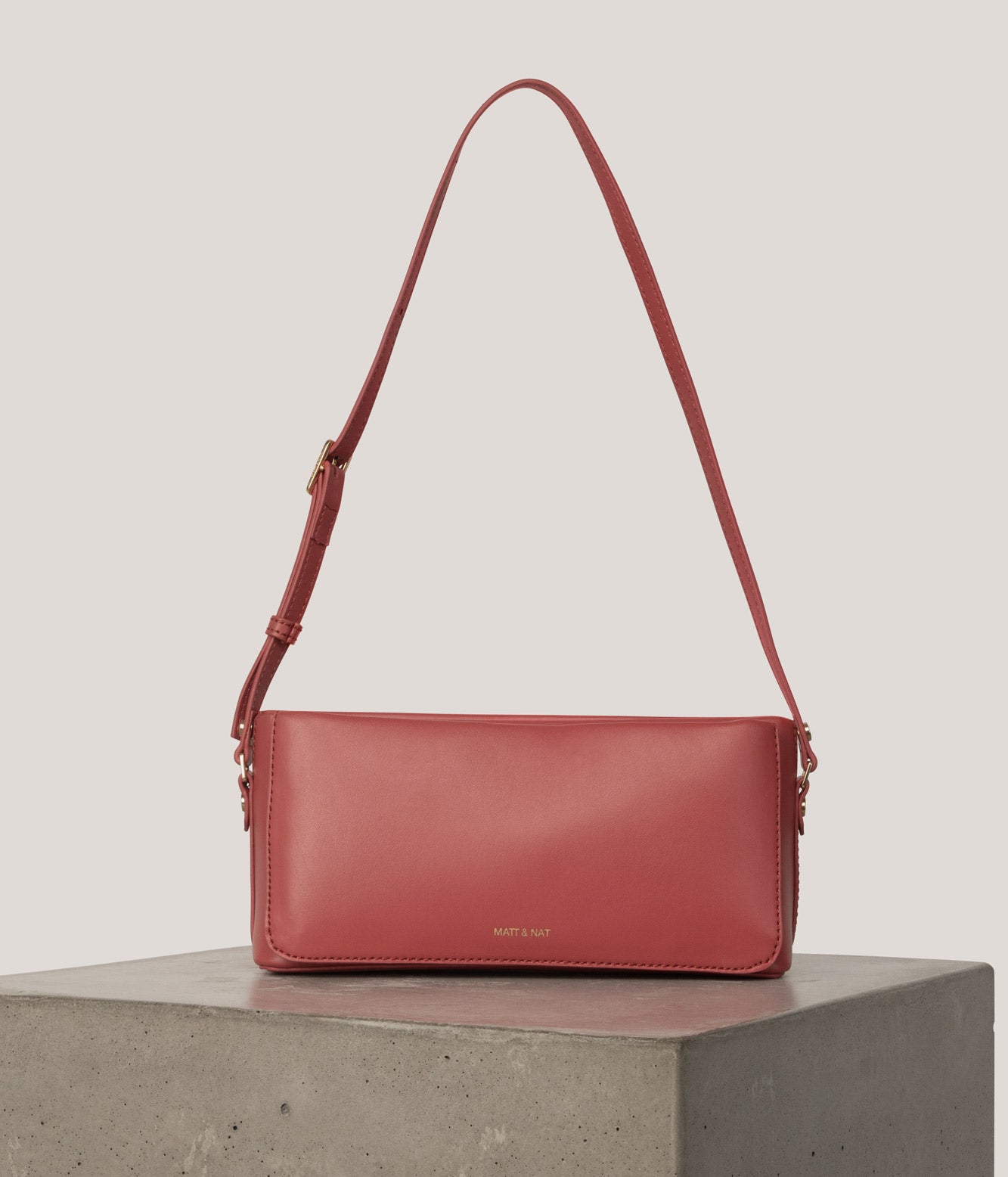 VAL Vegan Shoulder Bag - UPPEAL™ | Color: Red - variant::charm