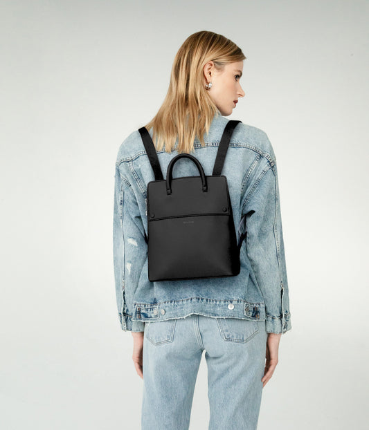LAUT Small Vegan Backpack - APPLESKIN™ | Color: Black - variant::black