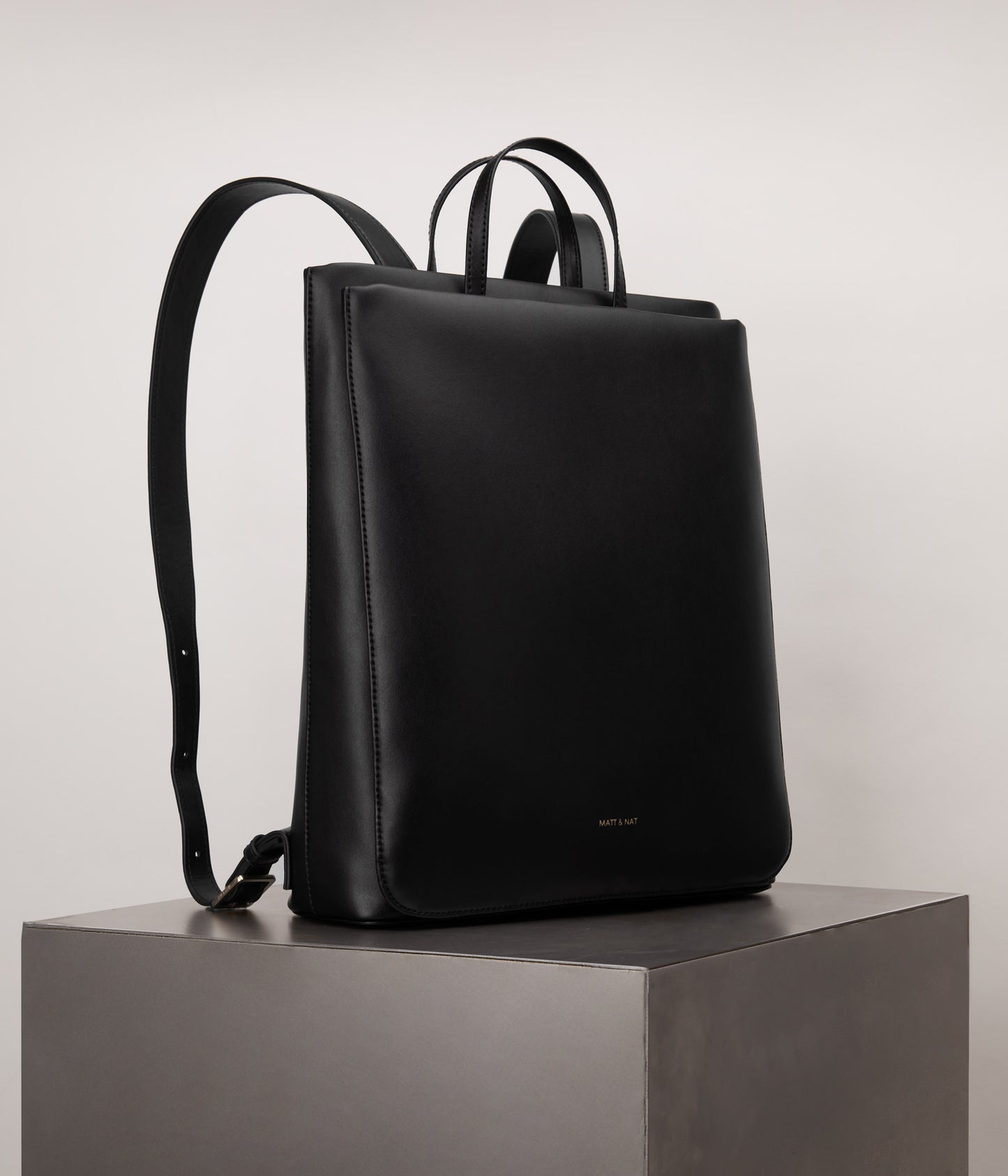REIGN Vegan Backpack - APPLESKIN™ | Color: Black - variant::black