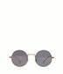 COLE SM Small Round Sunglasses | Color: Gold, Grey - variant::golgre