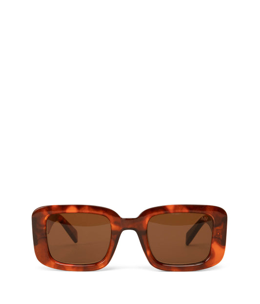 EMA-2 Recycled Square Sunglasses | Color: Brown - variant::chili
