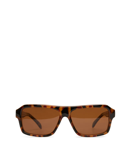 RYLEE Retro Square Sunglasses | Color: Brown - variant::pribro