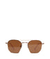 SARAI Aviator Sunglasses | Color: Pink Gold, Brown - variant::rgobro