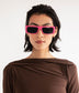 SAWAI-2 Recycled Rectangle Sunglasses | Color: White, Grey - variant::white