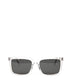 BIDLE-2 Recycled Rectangle Sunglasses | Color: Clear - variant::clear