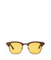 BUA Clubmaster Sunglasses | Color: White, Yellow - variant::nude