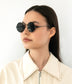 COLE SM Small Round Sunglasses | Color: Gold, Grey - variant::golgre