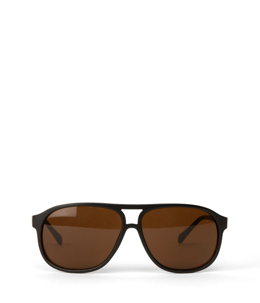 ELLIS-2 Recycled Brown Aviator Sunglasses | Color: Brown - variant::brown