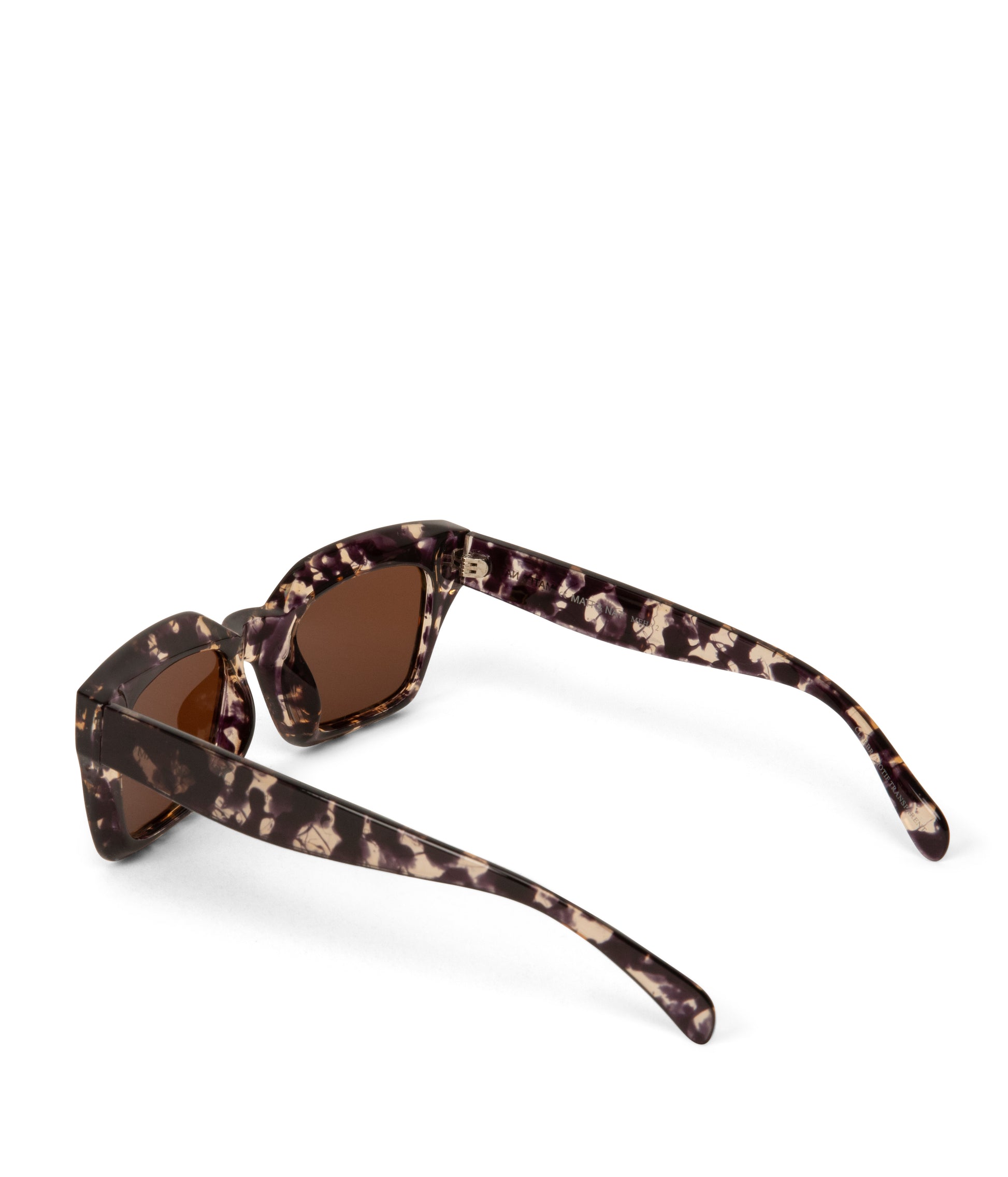 MEHA-2 Recycled Square Sunglasses | Color: Brown - variant::clear