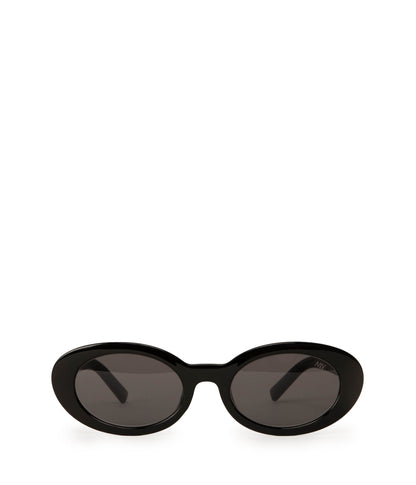 MIELA-2 Recycled Oval Sunglasses | Color: Black, Grey - variant::black