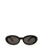 MIELA-2 Recycled Oval Sunglasses | Color: Black, Grey - variant::black