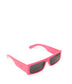 SAWAI-2 Recycled Rectangle Sunglasses | Color: Purple, Grey - variant::fushia