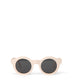 SURIE-2 Recycled Round Sunglasses | Color: White, Grey - variant::white