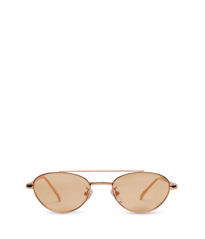 SUZI Oval Sunglasses | Color: White - variant::nude