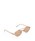 SUZI Oval Sunglasses | Color: White - variant::nude