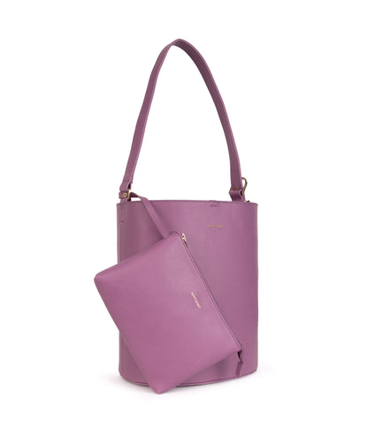 AZUR Vegan Bucket Bag - Vintage | Color: Pink - variant::wisteria