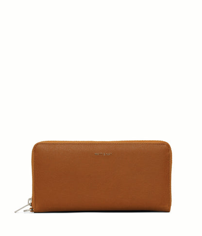 ELM Vegan Continental Wallet - Vintage | Color: Brown - variant::chili