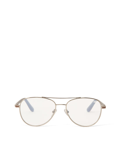 KIKKO-3 Recycled Aviator Reading Glasses | Color: Grey - variant::silver