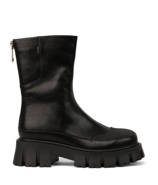 AVIKA Women's Vegan Chunky Chelsea Boots | Color: Black - variant::black