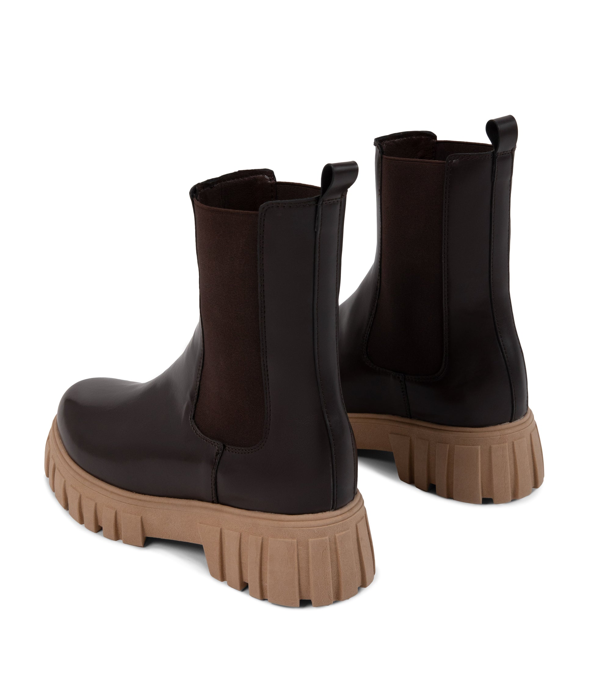 BRIDY Women's Vegan Chelsea Boots | Color: Brown, Black - variant::brown