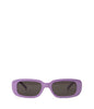 KIIN-2 Recycled Rectangle Sunglasses | Color: Purple, Grey - variant::lilac