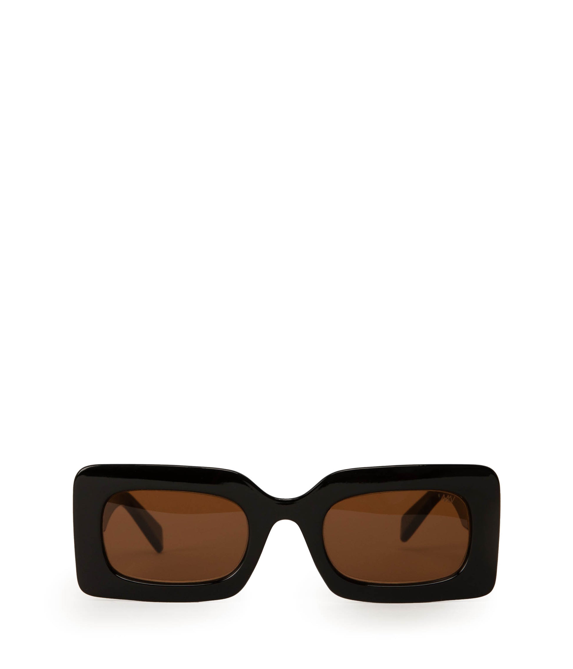IVVY-2 Recycled Rectangle Sunglasses | Color: Black, Brown - variant::black