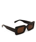 IVVY-2 Recycled Rectangle Sunglasses | Color: Black, Brown - variant::black