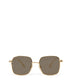 KAYASM Small Square Sunglasses | Color: Gold, Brown - variant::brown