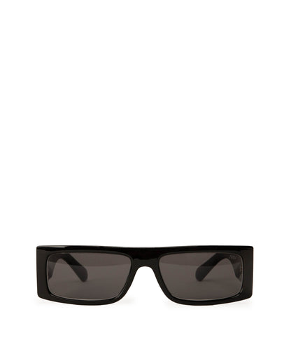 SAWAI-2 Recycled Rectangle Sunglasses | Color: Black, Grey - variant::black