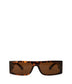 SAWAI-2 Recycled Rectangle Sunglasses | Color: Brown - variant::brown