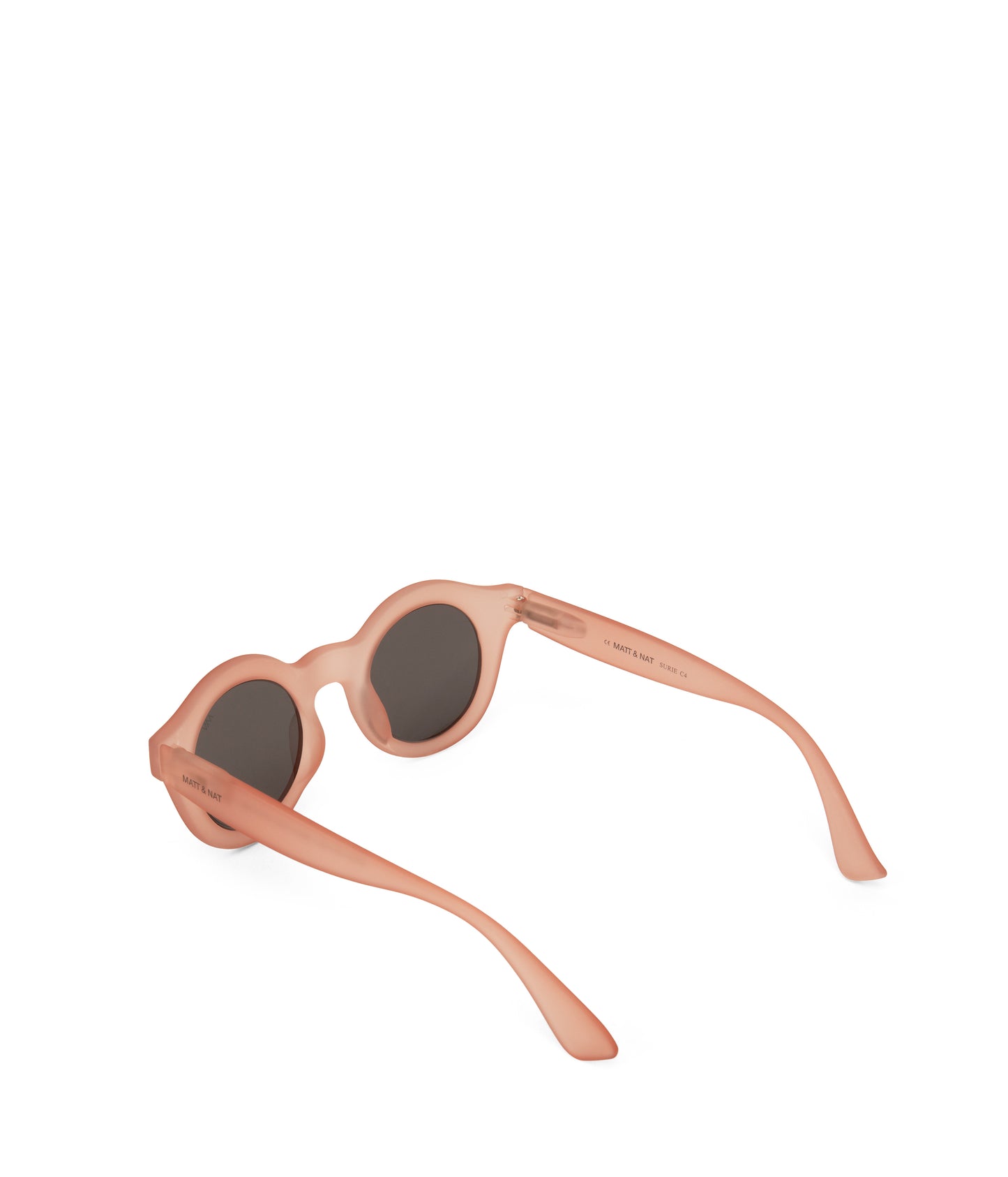 SURIE-2 Recycled Round Sunglasses | Color: Pink - variant::peach