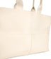 TRISTAN Vegan Tote Bag - Arbor | Color: White, Beige - variant::macadamia