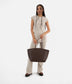 ALLIE Vegan Tote Bag - Arbor | Color: Brown - variant::decaf