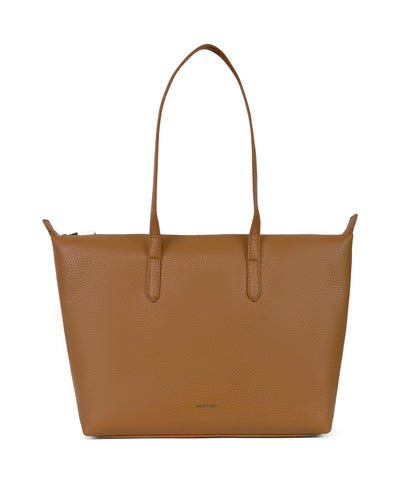 ABBI Vegan Tote Bag - Purity | Color: Tan, Brown - variant::amber